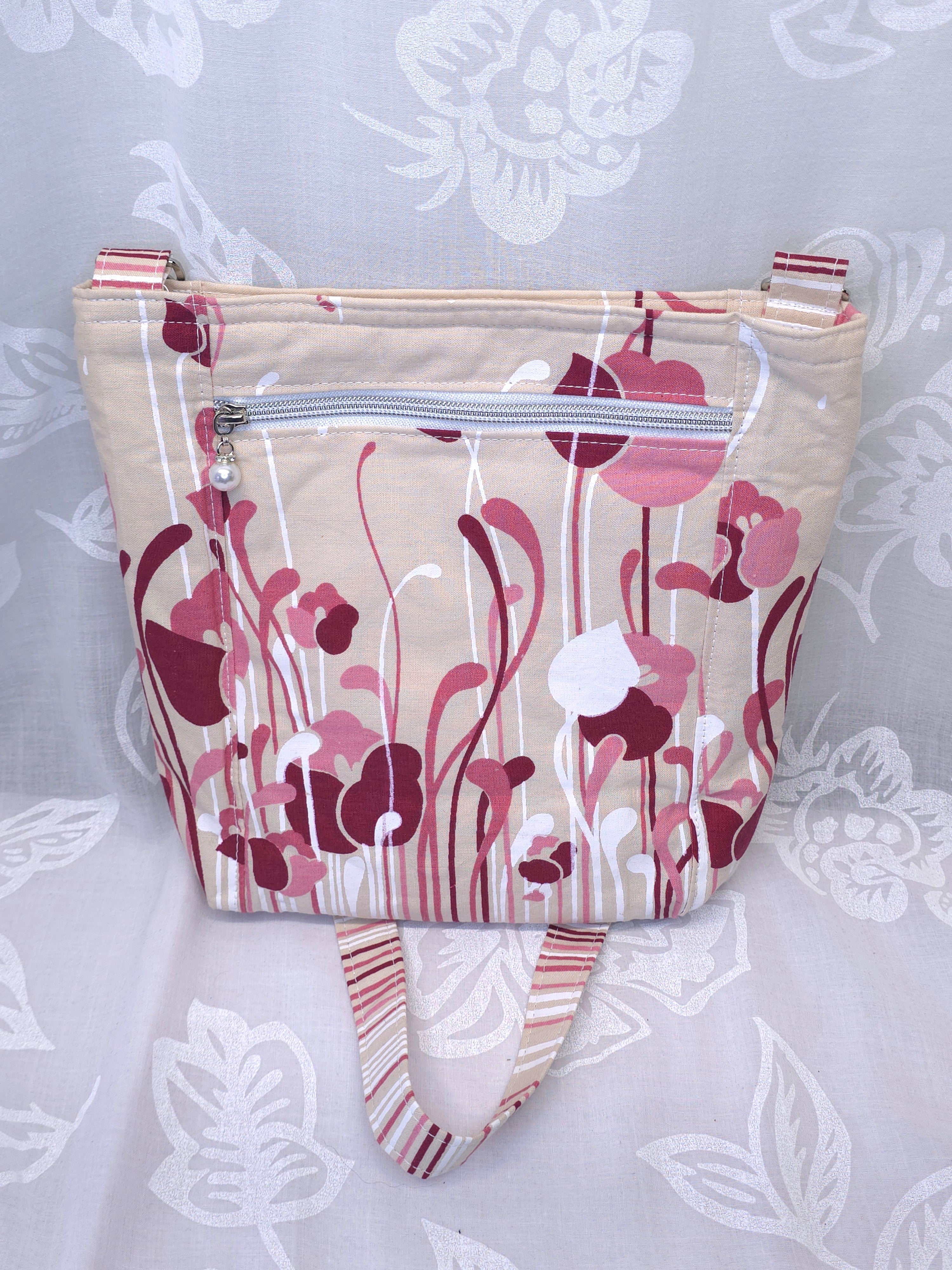 Crossbody m aftagelig håndsyet strop
