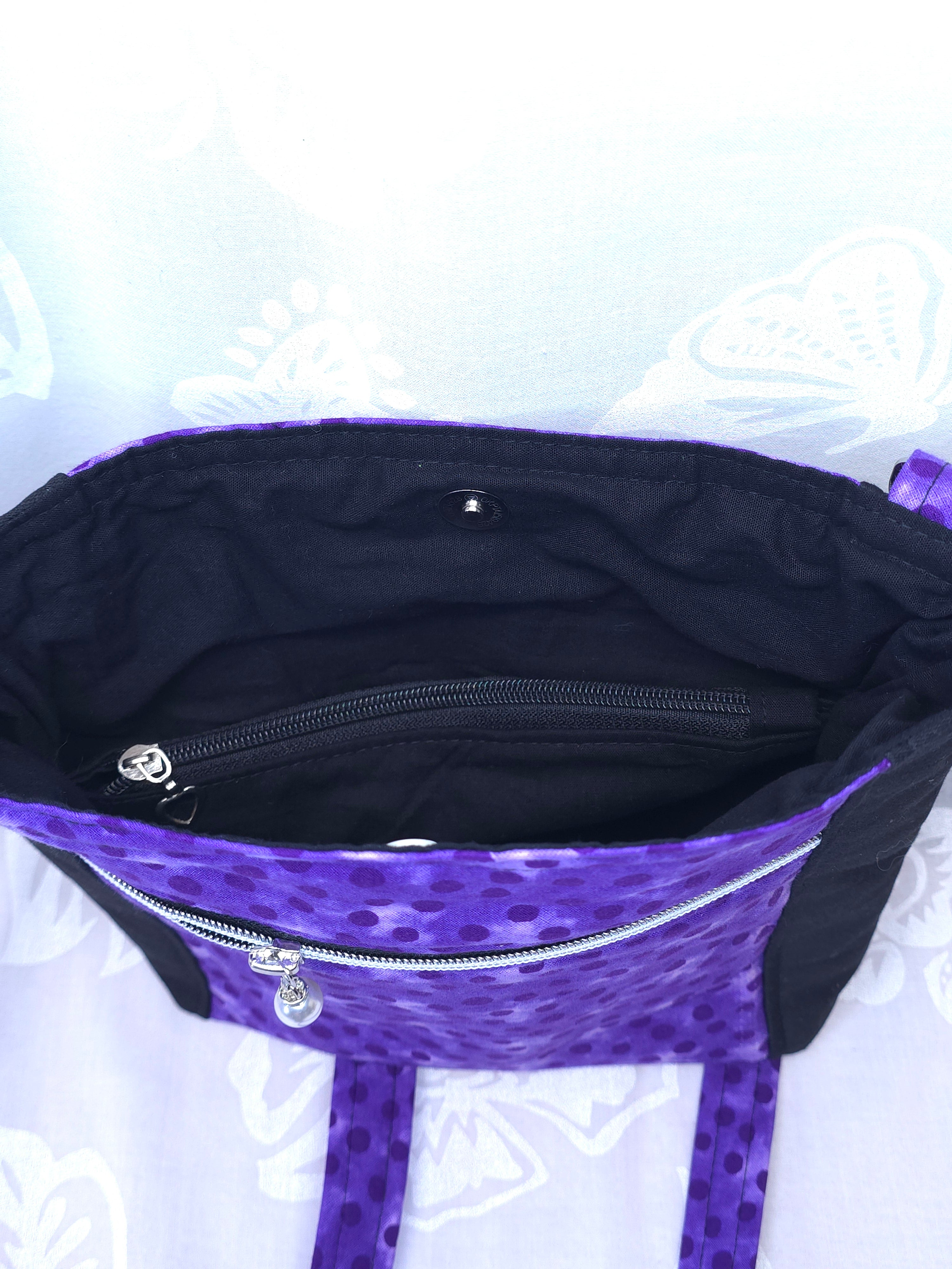 Crossbody m aftagelig håndsyet strop