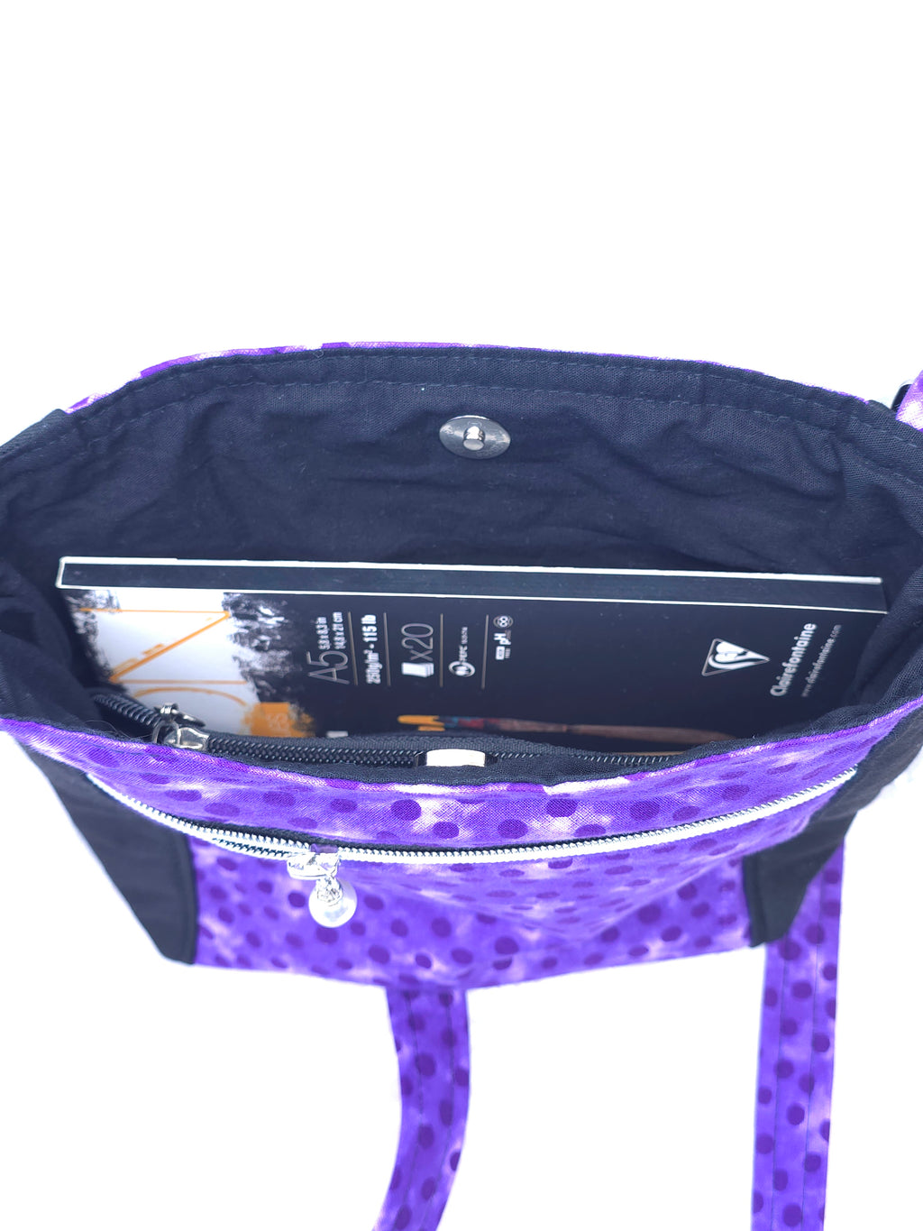 Crossbody m aftagelig håndsyet strop
