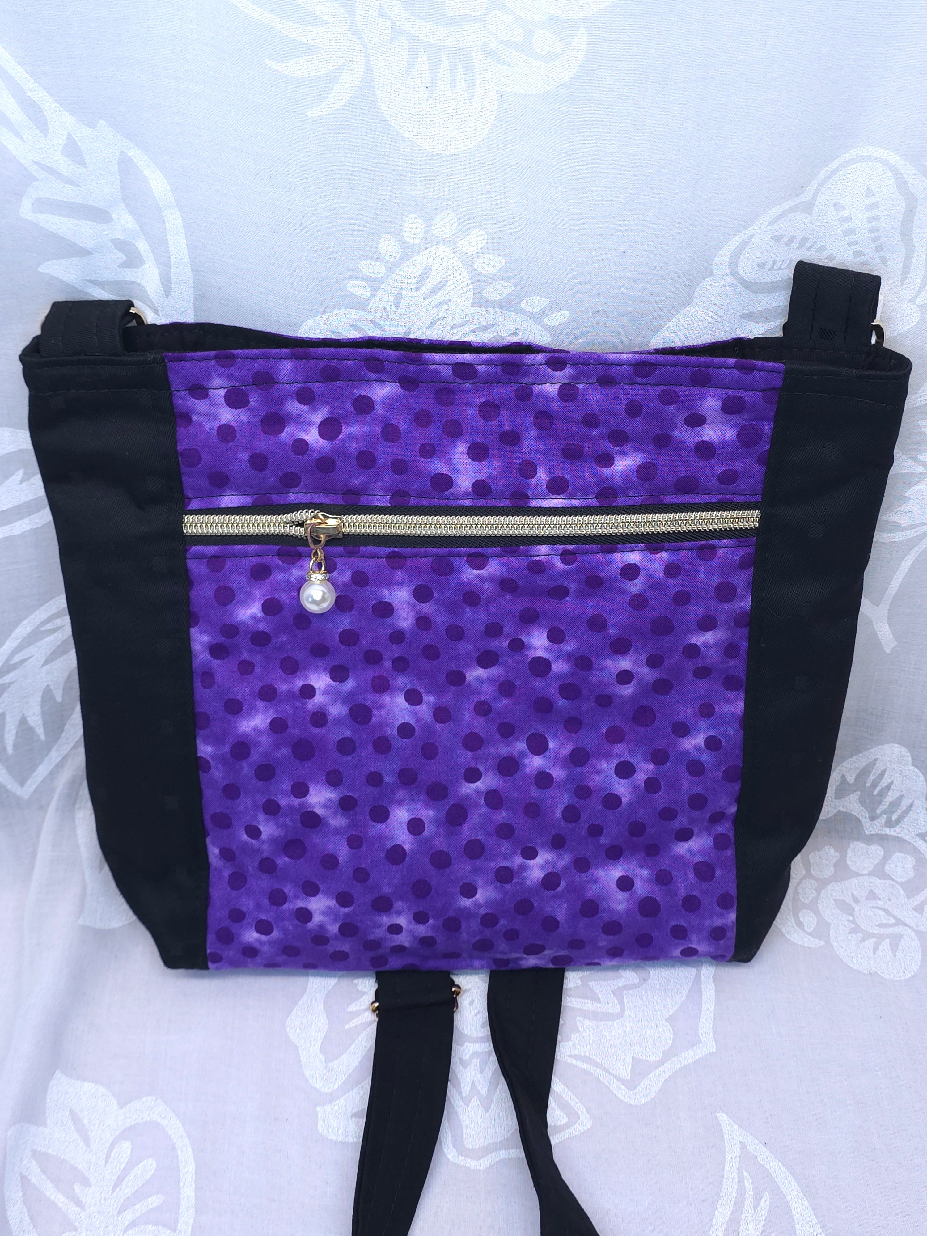 Crossbody m aftagelig håndsyet strop