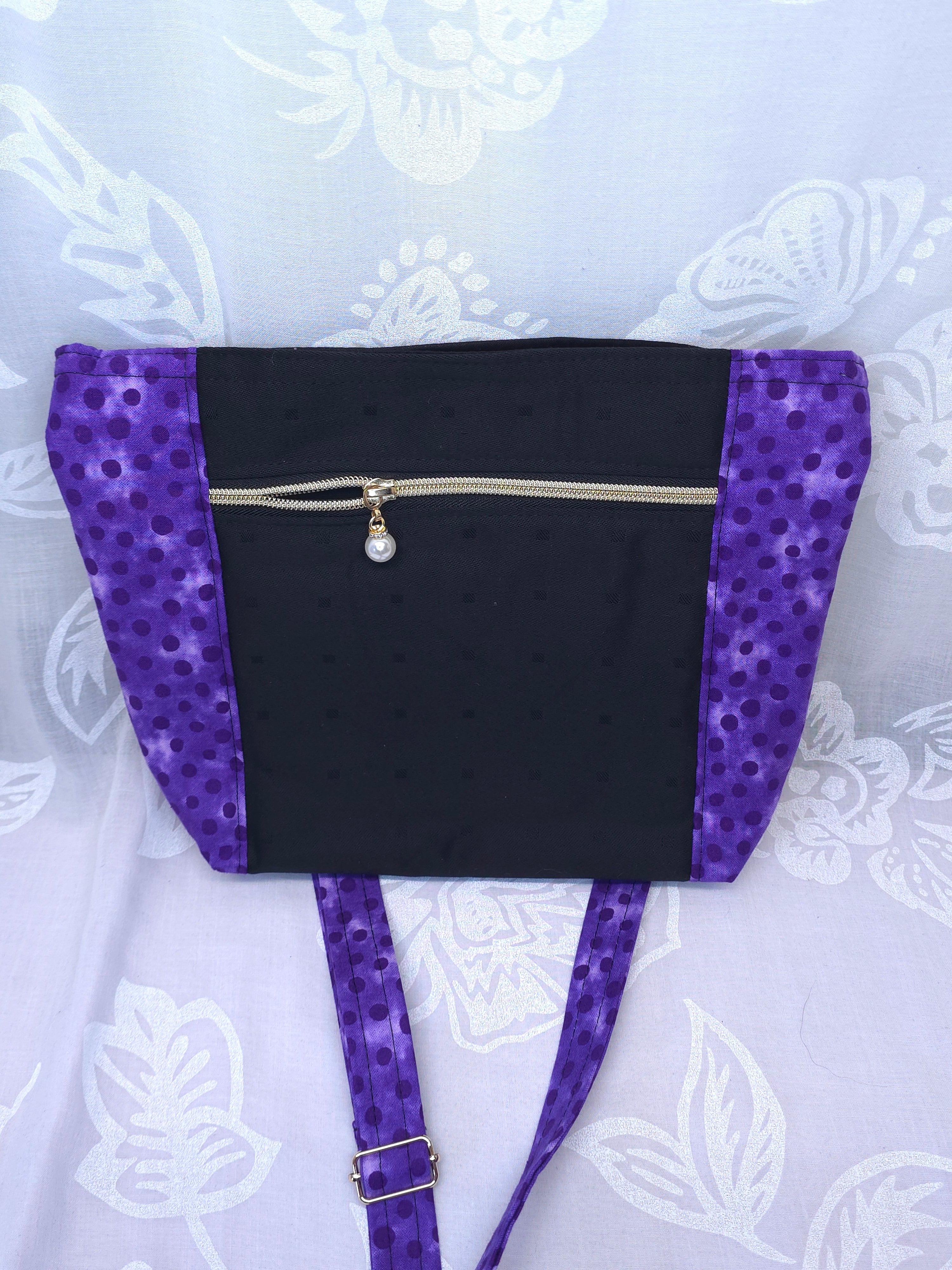 Crossbody m aftagelig håndsyet strop