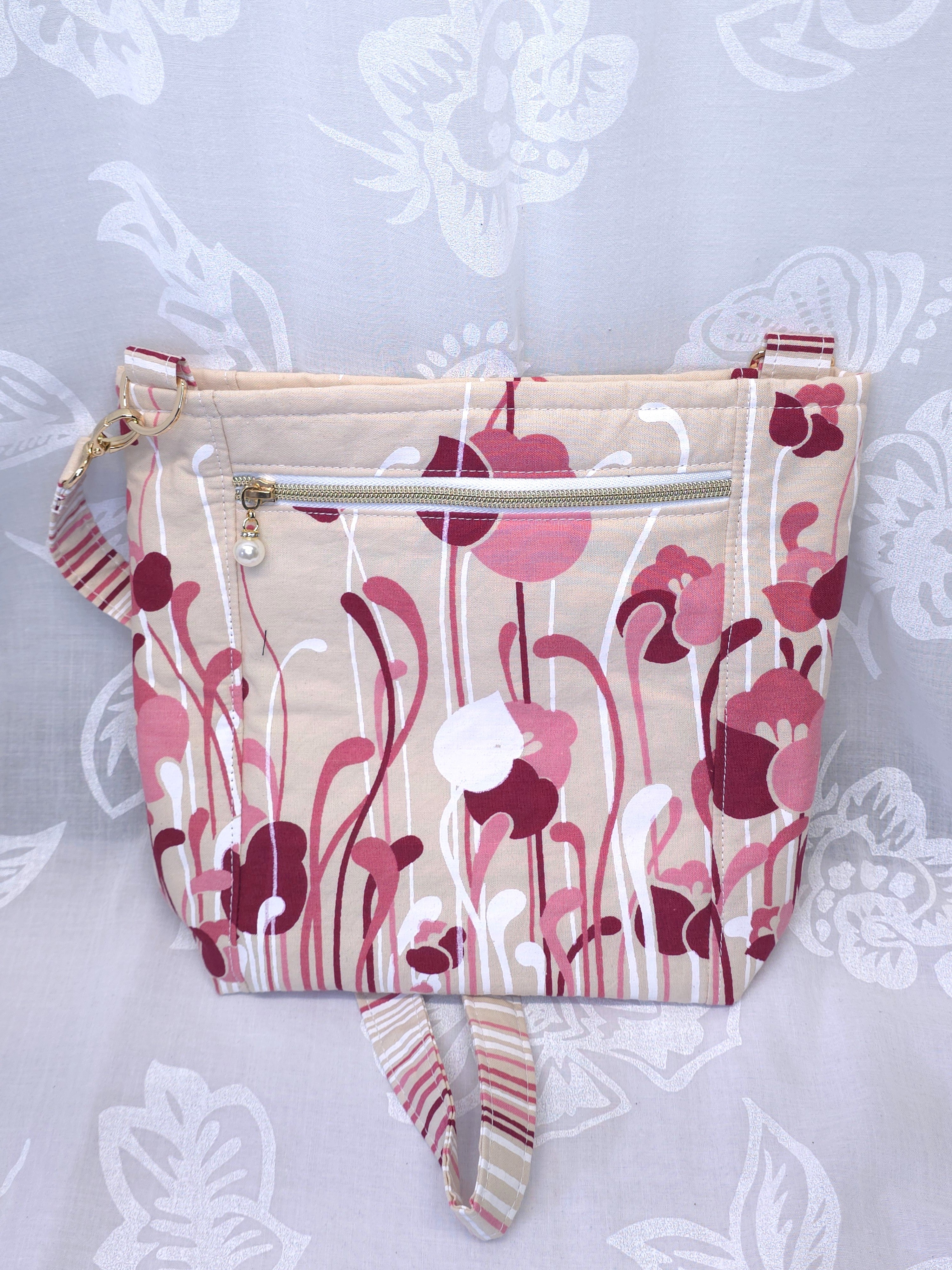 Crossbody m aftagelig håndsyet strop