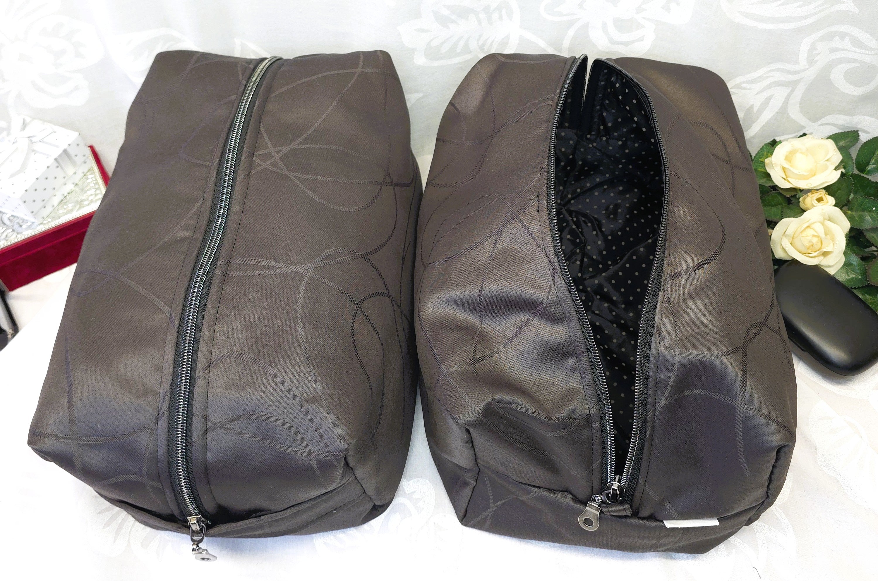Cosmetic and toiletry bags